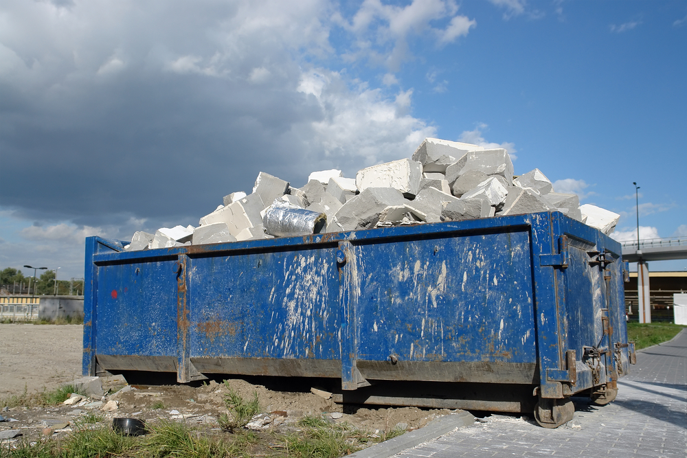 Dumpster for Concrete Chunks